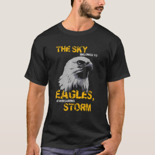 Eagle Motif The Sky Belongs To The Eagles T-Shirt