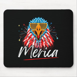 Eagle Mullet 4th Of July Flag Merica-Independence Mouse Mat