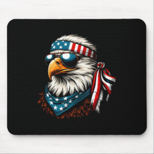 Eagle Mullet Patriotic 4th Of July Patriot Usa Ame Mouse Mat