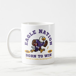Eagle Nation Football Mascot Design Coffee Mug