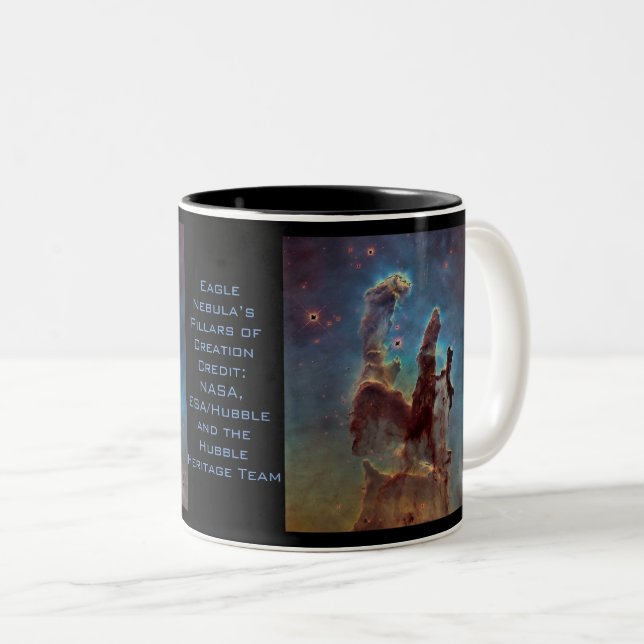 Eagle Nebula’s Pillars of Creation Two-Tone Coffee Mug (Front Right)