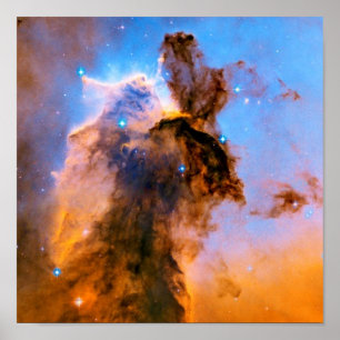 Eagle Nebula Stellar Spire NASA Hubble Space Photo Poster