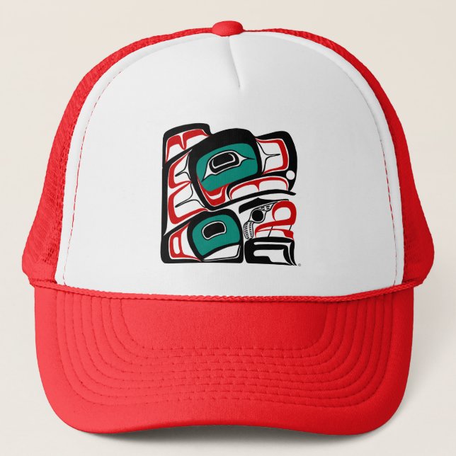 Eagle - Northwest Coast Formline Design Trucker Hat (Front)
