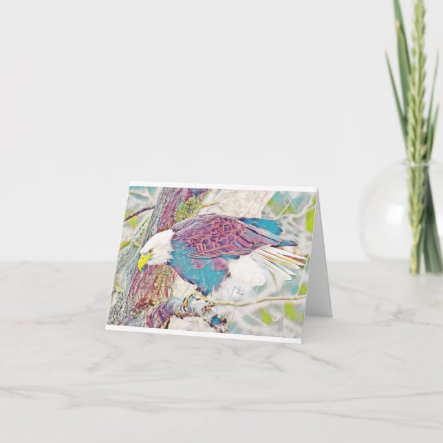 Eagle Notecard Blank Inside (Front)