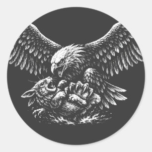 Eagle of Ashes by BurnsInHell Classic Round Sticker