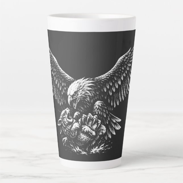 Eagle of Ashes by BurnsInHell Latte Mug (Front)
