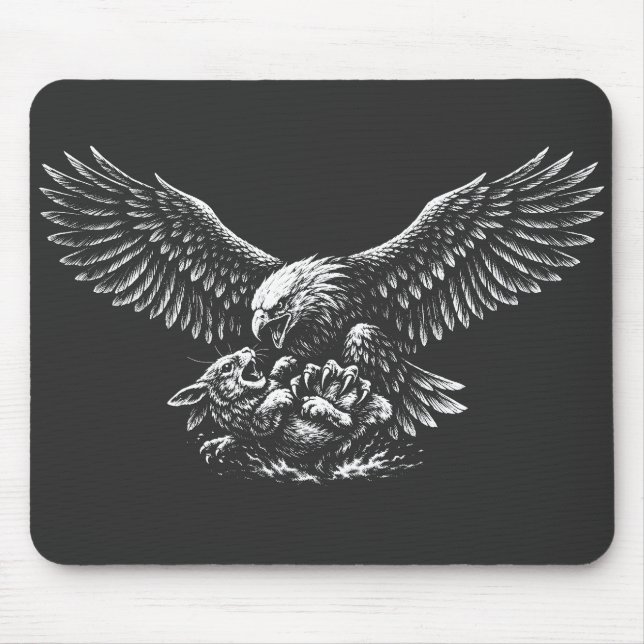 Eagle of Ashes by BurnsInHell Mouse Mat (Front)
