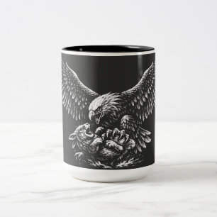 Eagle of Ashes by BurnsInHell Two-Tone Coffee Mug