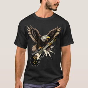 Eagle of Rock – Freedom Guitar Power Illustratio T-Shirt