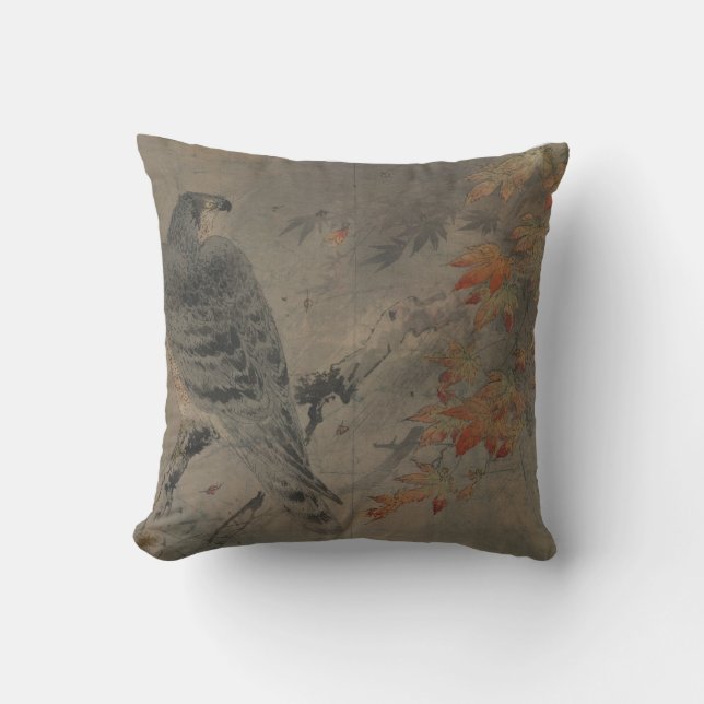 Eagle on a Maple Branch Cushion (Front)