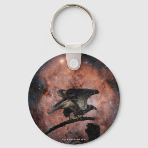 Eagle & Outer Space Gifts Key Ring