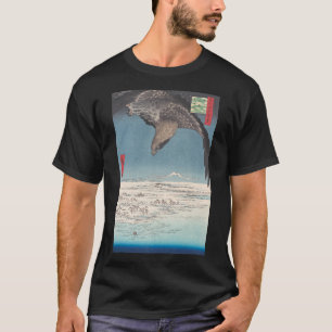 Eagle over Edo Bay Vintage Ukiyo-e Japanese Art T-Shirt