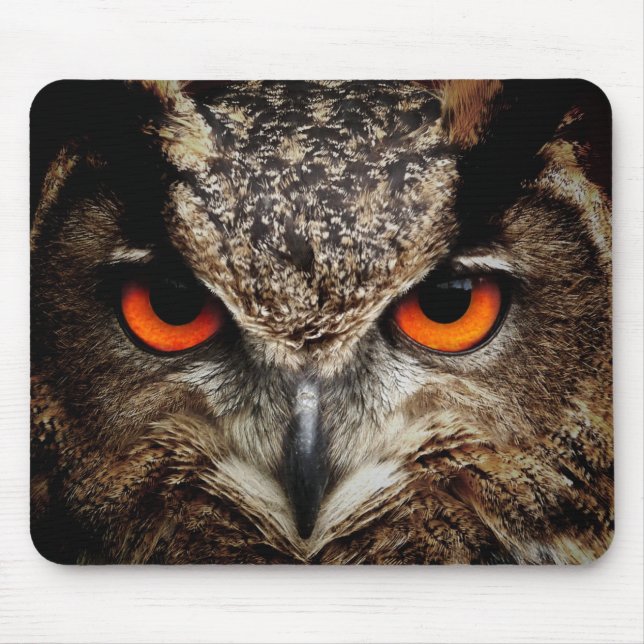 Eagle Owl Mouse Mat (Front)