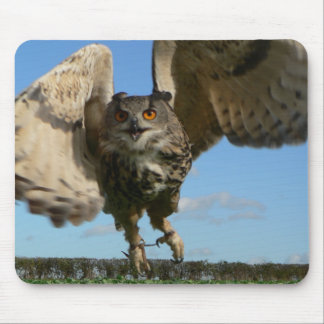 Eagle Owl Swooping Mouse Mat