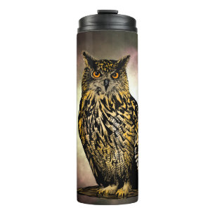 Eagle owl  thermal tumbler
