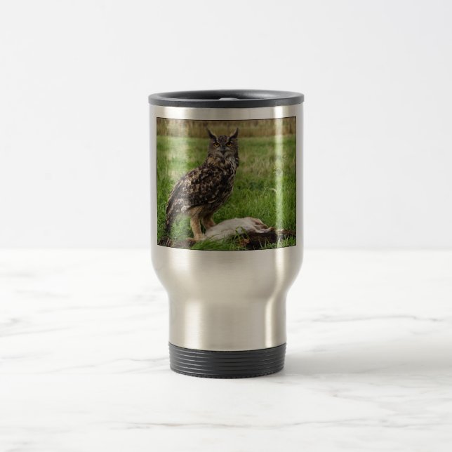 Eagle Owl Travel Mug (Center)