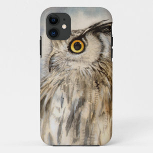 Eagle Owl Wildlife Realistic Portrait iPhone 11 Case