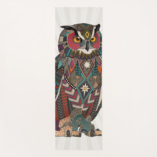 eagle owl yoga mat (Front)