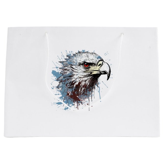 Eagle painting  large gift bag (Front)