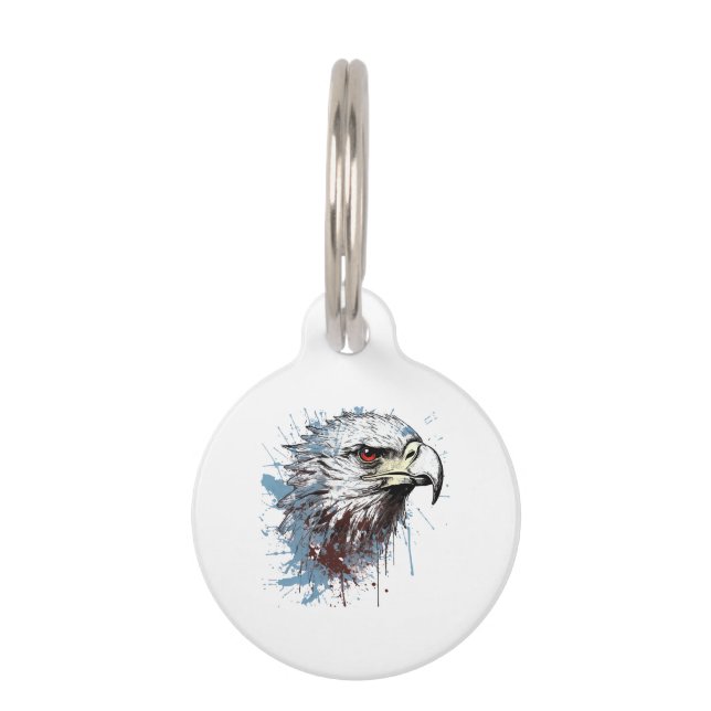 Eagle painting  pet tag (Front)
