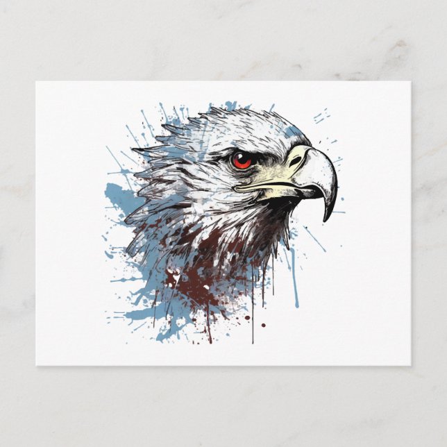 Eagle painting  postcard (Front)