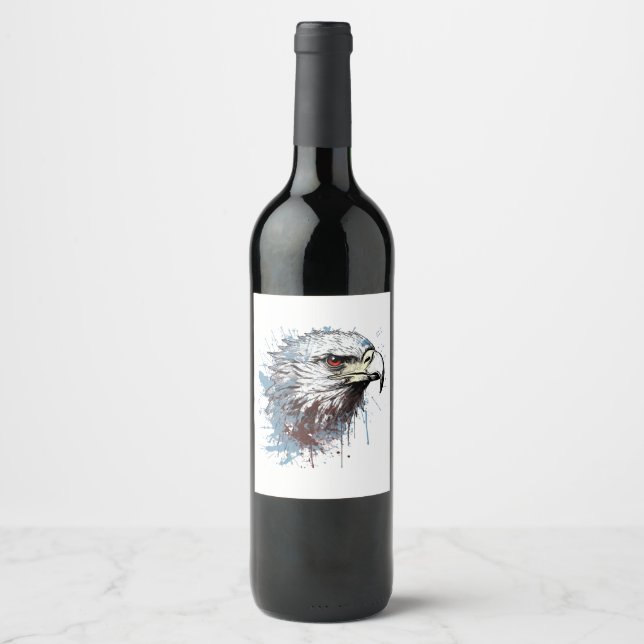 Eagle painting  wine label (Front)