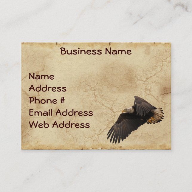 Eagle Parchment effect Business Cards (Front)