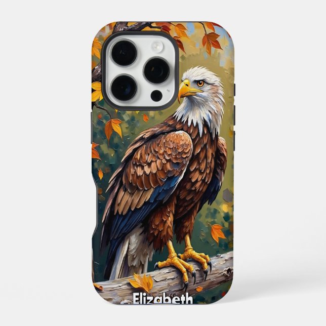 Eagle Perch, Autumn Splendour iPhone Case (Back)