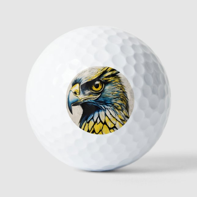eagle picture on golf ball (Front)