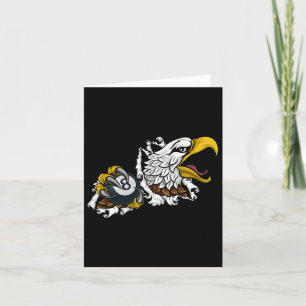 Eagle Pool 8 Ball Billiards Cartoon  Card