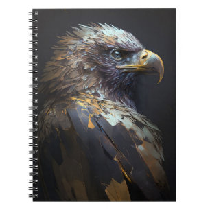 Eagle Portrait Animal Nature Wildlife Painting Art Notebook