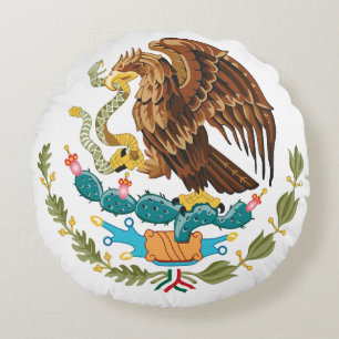 Eagle Poster Round Pillow