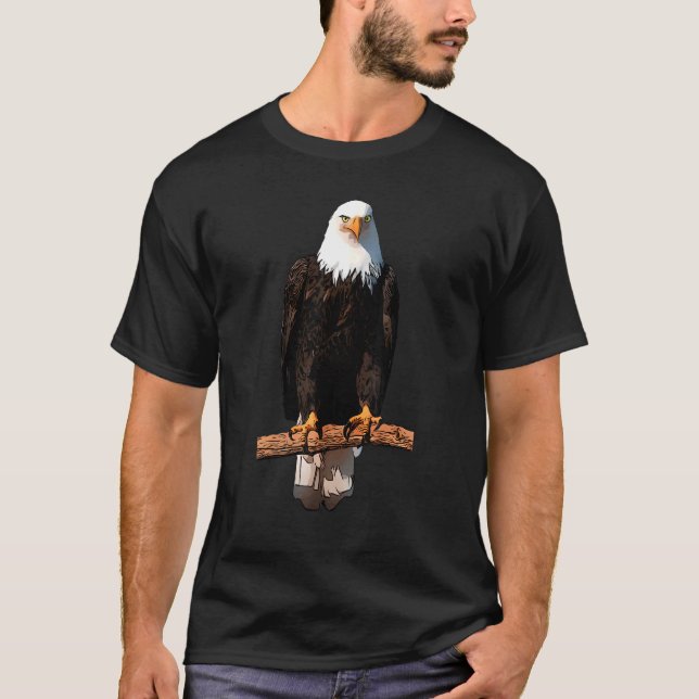 Eagle Print Animal Eagles Motif Bald Children Anim T-Shirt (Front)