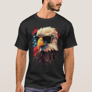Eagle Proud Patriotic American US Flag 4th Of July T-Shirt