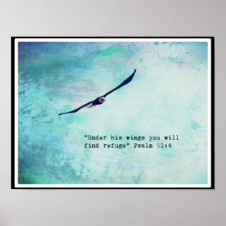 Eagle Psalm 91 16" x 12" Poster (Matte)