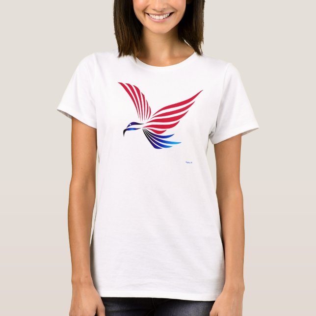 Eagle red white blue T-Shirt (Front)