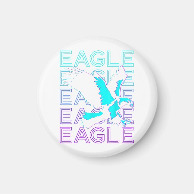 Eagle Retro  Magnet (Front)