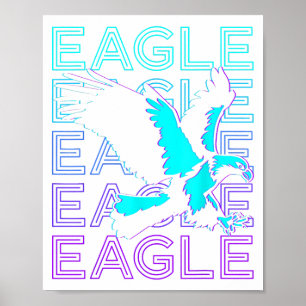 Eagle Retro  Poster