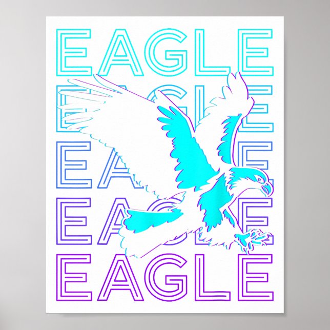 Eagle Retro  Poster (Front)