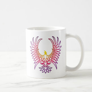 eagle rising, sunglow coffee mug