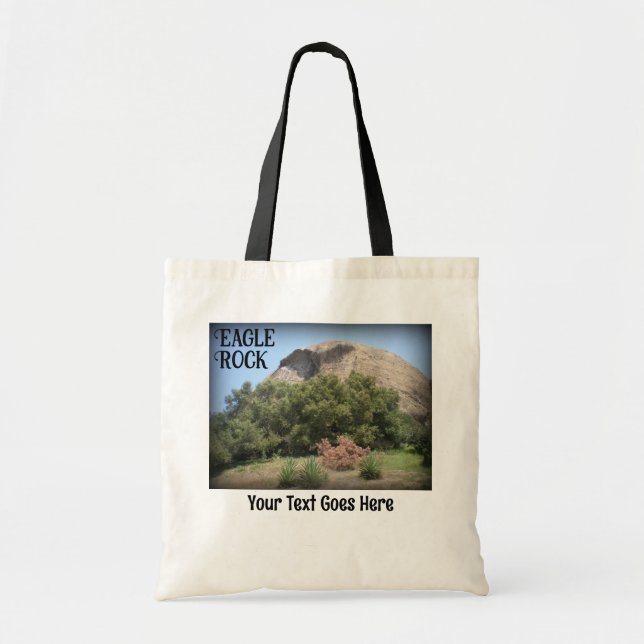 Eagle Rock California Monument Customisable Tote Bag (Front)