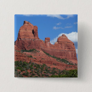 Eagle Rock I Sedona Arizona Travel Photography 15 Cm Square Badge