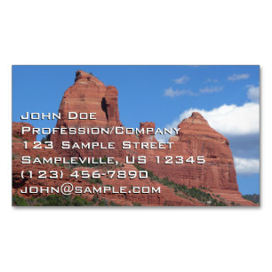 Eagle Rock I Sedona Arizona Travel Photography Magnetic Business Card