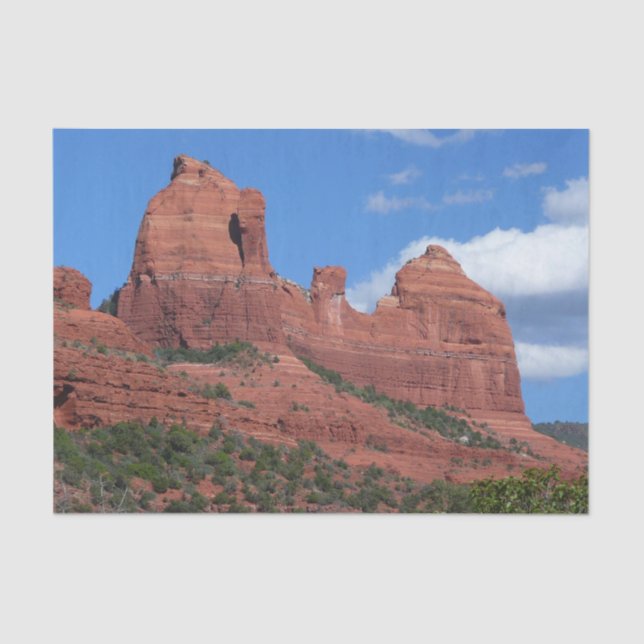 Eagle Rock I Sedona Arizona Travel Photography Tissue Paper (Front)
