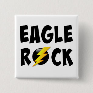 Eagle Rock Lightning Bolt 15 Cm Square Badge