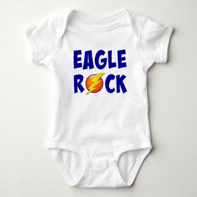 Eagle Rock Lightning Bolt Baby Bodysuit (Front)