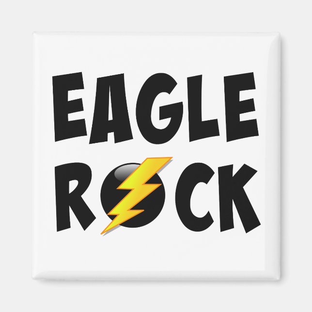 Eagle Rock Lightning Bolt Magnet (Front)