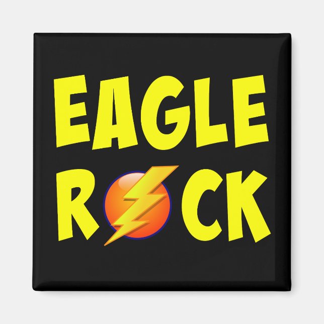 Eagle Rock Lightning Bolt Magnet (Front)