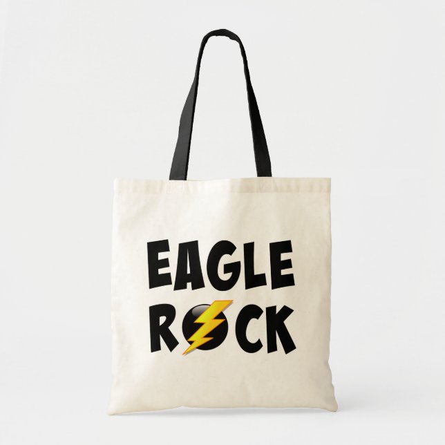 Eagle Rock Lightning Bolt Tote Bag (Front)