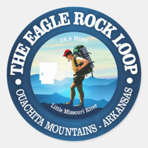 Eagle Rock Loop Trail Classic Round Sticker